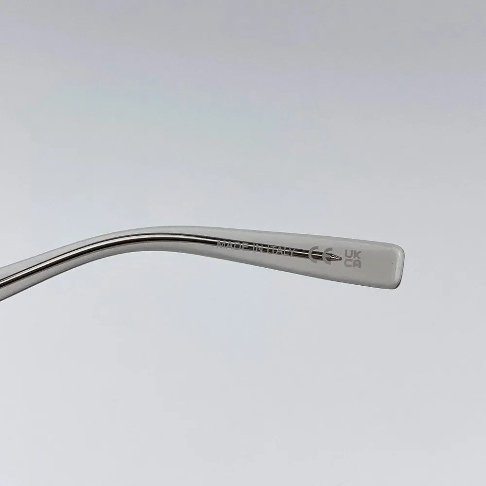 Saint Laurent SL589 003 Eyeglasses Beige Clear Oval Women